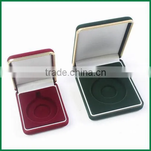 Stock Red,blue,black,green Flocking Velvet Badge,medal,coin Box Wholesale photo-3