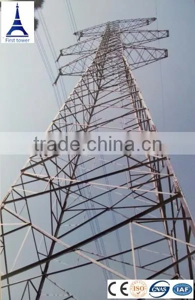 Galvanized 132kv Steel Power Transmission Line Tower photo-2