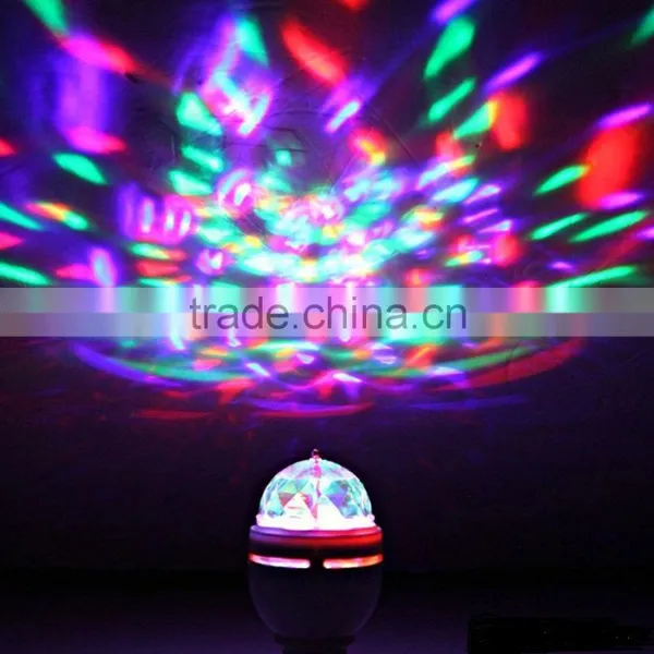 Brand New LED Stage Lights E27 Rotating Disco Bulb for Xmas Party KTV Club photo-4