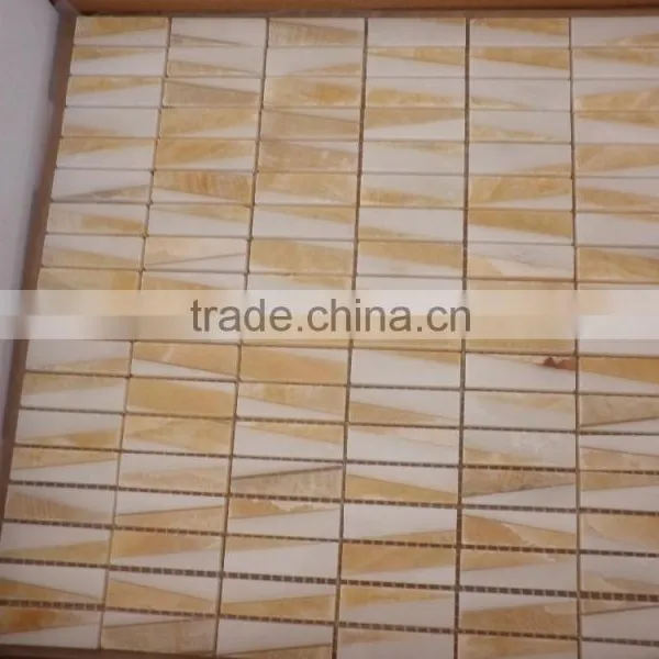 Honey Onyx Mosaic---3D Desigh----Cheapest Price photo-2