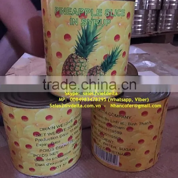 Vietnam Canned Pineapple in Light Syrup photo-2