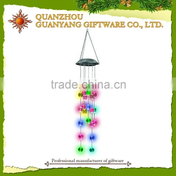Wholesale Decorative Led Solar Color Changing Acrylic Wind Chime