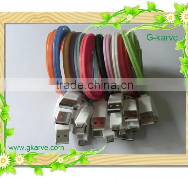 Nice-looking Micro Usb Led Luminous Cable With Fashion Style for Mobile Phone With Android System