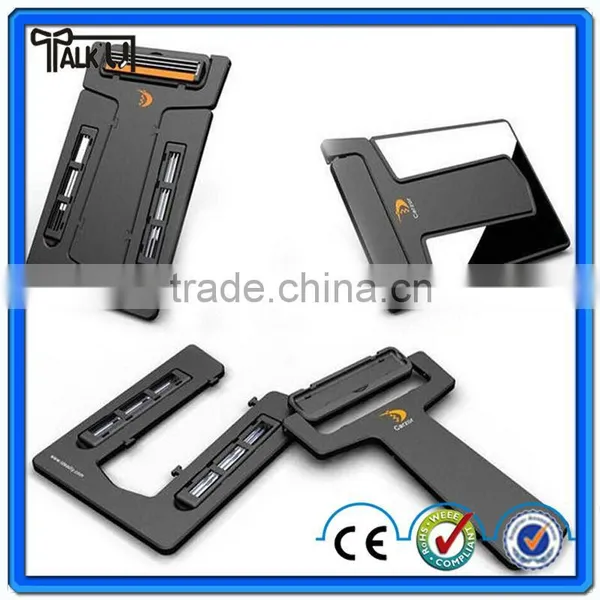 New Mini Design Credit Card Pocket Razor With Mirror photo-3