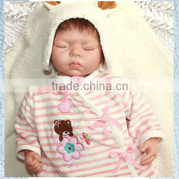High Quality 22'' Silicon Vinyl Reborn Baby Dolls Reborn Sleeping Baby Doll