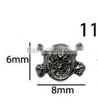 3D Nail Art DIY Rhinestone Decoration Nail Accessories Rock Punk Alloy Skull Rivet Craw For Manicure Tools photo-4