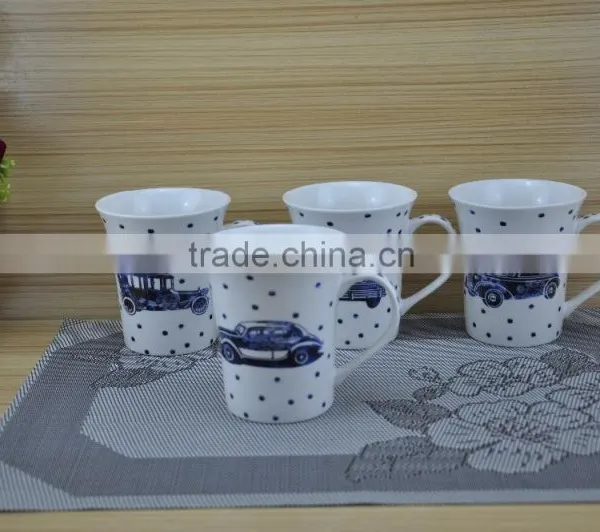 11OZ Knitting Full Decal Printed Coffee Cups, Shiny Surface Porcelain Mug, KL5004-1055 photo-3