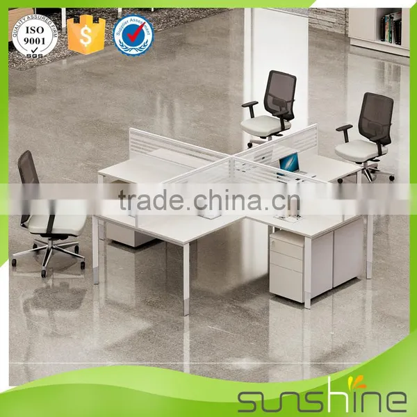KB-SW03 Top Quality Office Furniture/Customized Office Desk 4 Person Workstation Frame Workstation