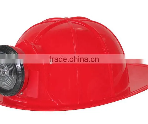 NEW!Plastic Helmet Fire Helmet With Light for Adult for Roleplay Party photo-4