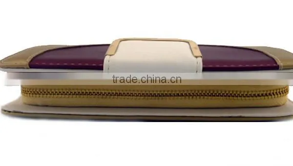 Leather Pocket Money Bag Zipper Purse for Women Security Wallet Wtih Lots of Card Holder photo-4
