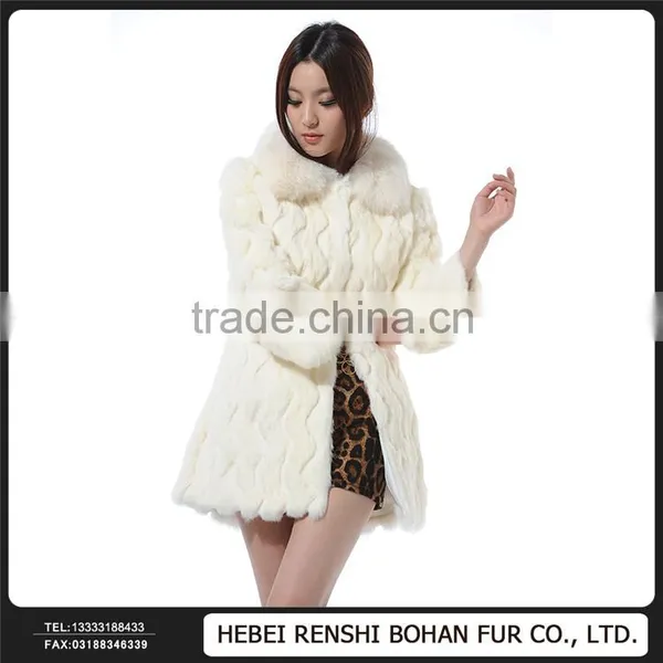 High Fashion High Quality Gound Collar Coat For Women