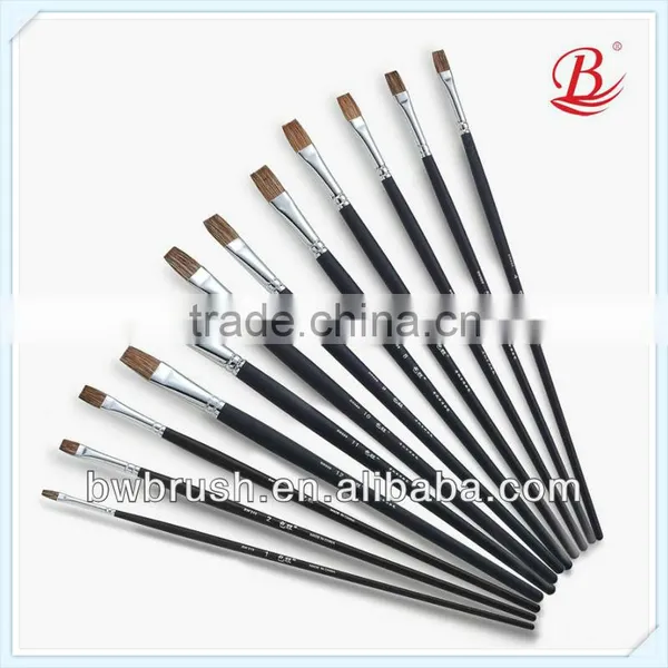 Wooden Handle Mixed Hair Brush,Paint Brush,Artist Brush