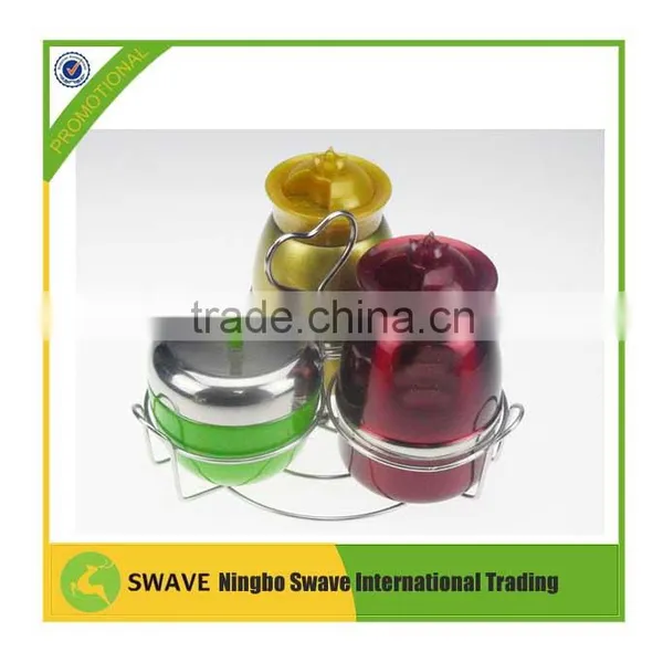 Crown Design Set of 2 Stainless Steel Condiment Pot/oil Pot P77250 photo-3