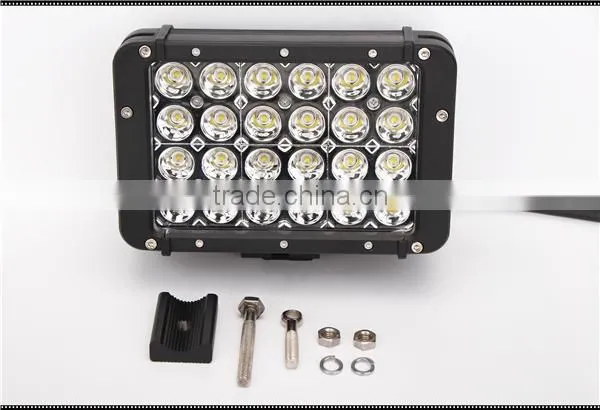 72W 4 Rows LED Work Light 12/24V Spot Flood Beam for Offroad Suv Atv photo-5