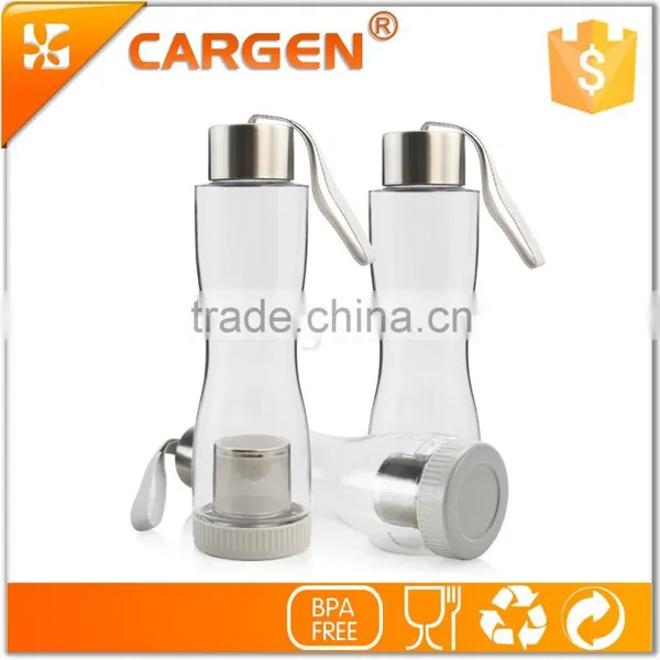 Special Shape Clear Plastic Tea Strainer Water Bottle photo-2