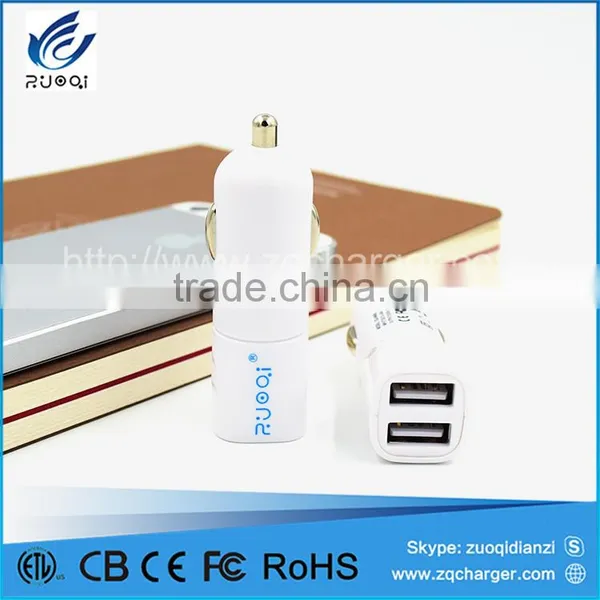 OEM Car Charger With Retractable Micro Usb Cable