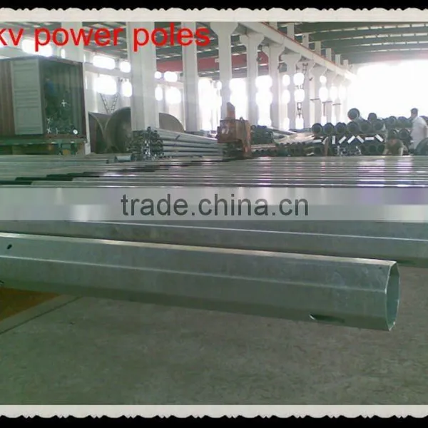 Led Ploypnal Street Lighting Steel Poles for Solar photo-2