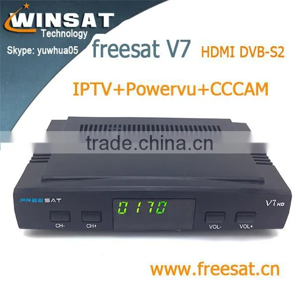 2015 New Arrival !cheapest Fta hd Dvb-s2 Set Top Box Freesat V7 Support Cccam Iptv Usb Wifi