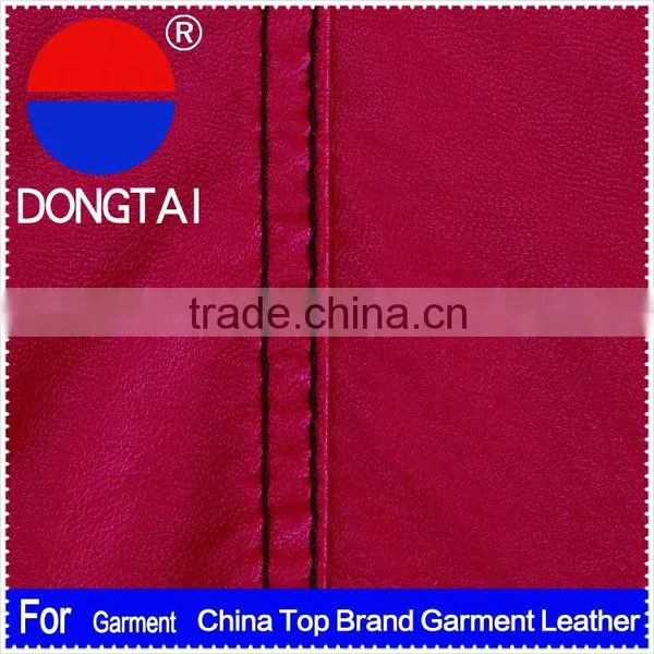 0.4mm Cheap Skin Garment Leather/ Wholesale 100% Embossed Italian Leather/ With 20 Years Expenience Synthetic Leather photo-3