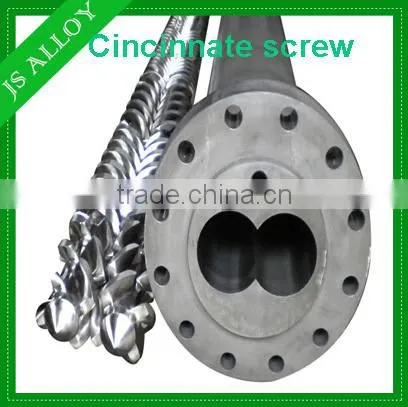 90/2mm Cincinnate-Battenfeld Parallel Twin Screw and Barrel for PVC Extruder