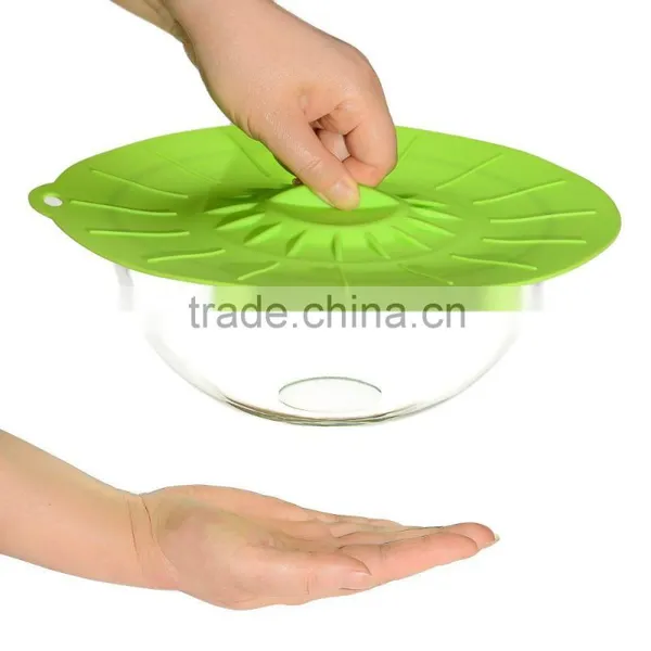 FDA&LFGB Standard Silicone Food Cover Lid Suction Cover Lid photo-3