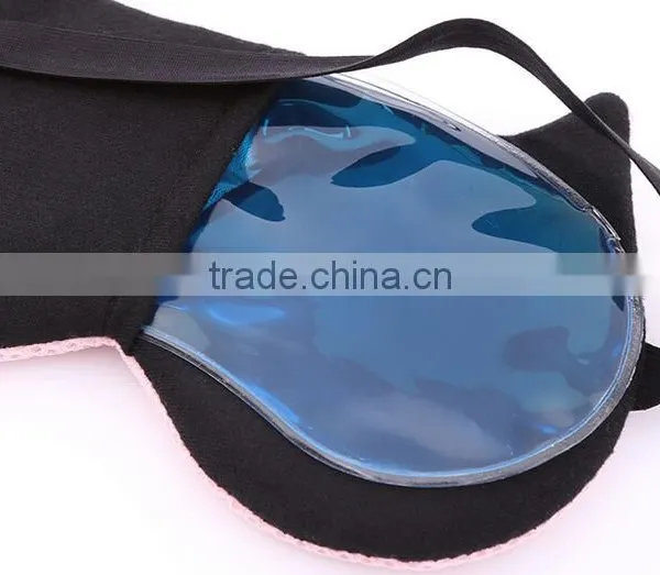 Fashion Design Eye Shade Fox Shape Remove Dark Circles Steam Warm Sleeping Eye Mask With Gel Ice Pack photo-6