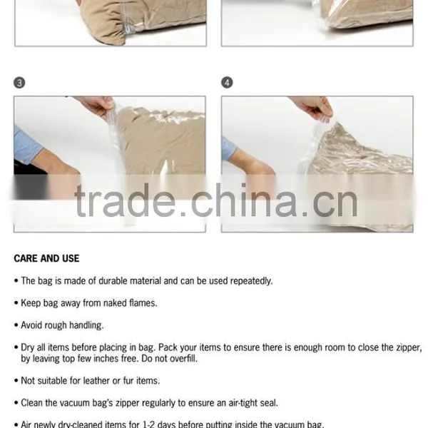 Factory Price Cheap Clothes Travel Vacuum Seal Storage Bags photo-2