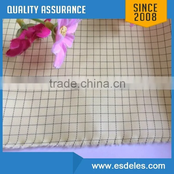Cleanroom Class 1000 ESD Polyester Antistatic Fabric With Conductive Carbon photo-4