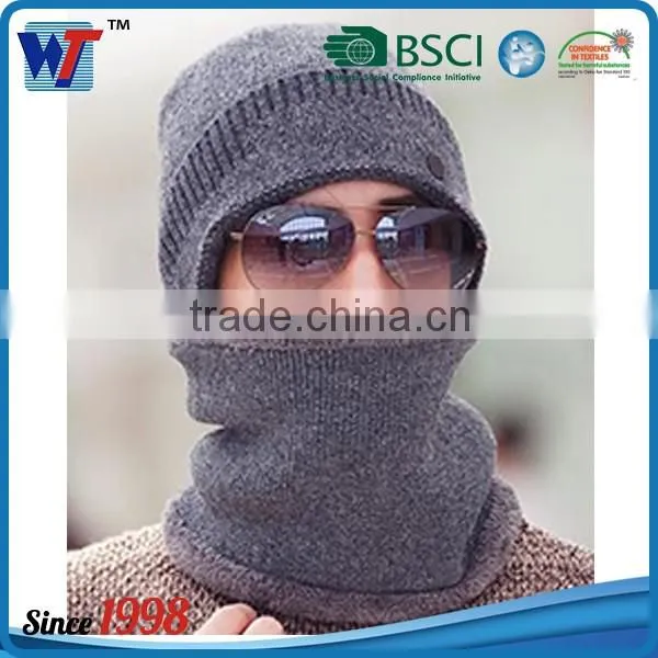 Wholesale Cheap Price Acrylic Knitted Hat Black Custom Men Wool Beanie