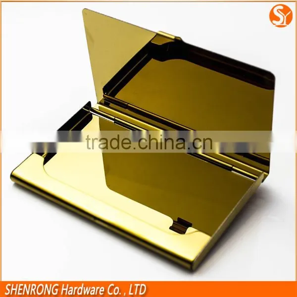 Business Card Use Silver and Golden Stainless Steel Metal Card Holder With Polished Surface and Engraving Logo photo-5