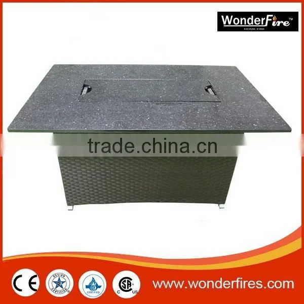 Outdoor Fire Pit Table/patio Heater/ball Valve/SUS Burner Ststem/fireglass/NG Conversion Kit