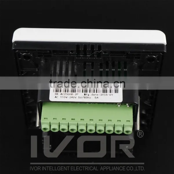 Good Quality IVOR 220V Central Air-Conditioner Thermostat Digital AC Thermostat Switch PC Frame SK-AC2300B Champagne Gold photo-6