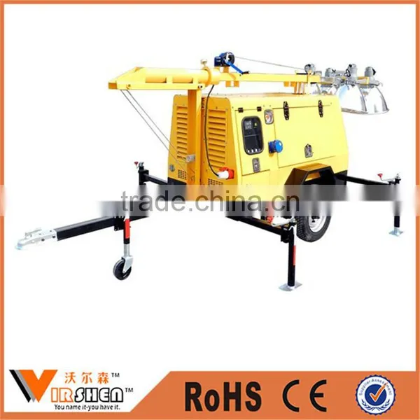 Industrial Portable Light Tower Mobile Trailer Light Tower for Sale photo-2