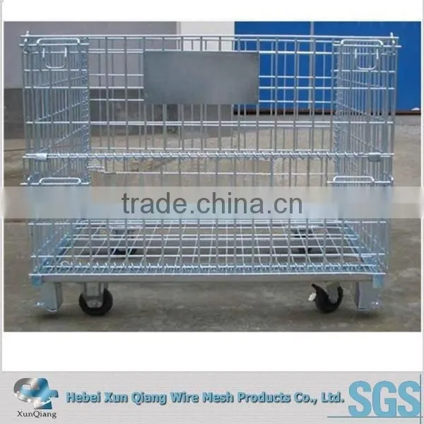 Metal Roll Pallet Container Warehouse Storage Cart photo-4