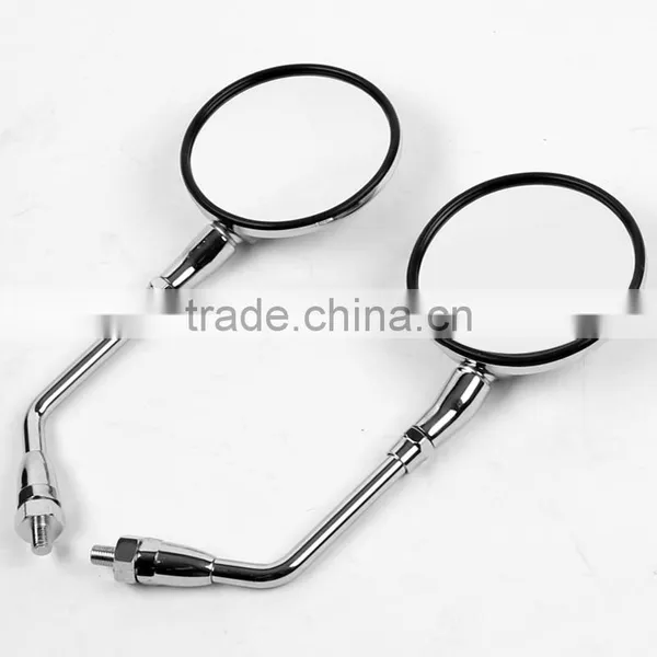 Chrome Side Rear View Mirrors For HONDA VT750 SHADOW 400 VT750C VLX VT600 New photo-3