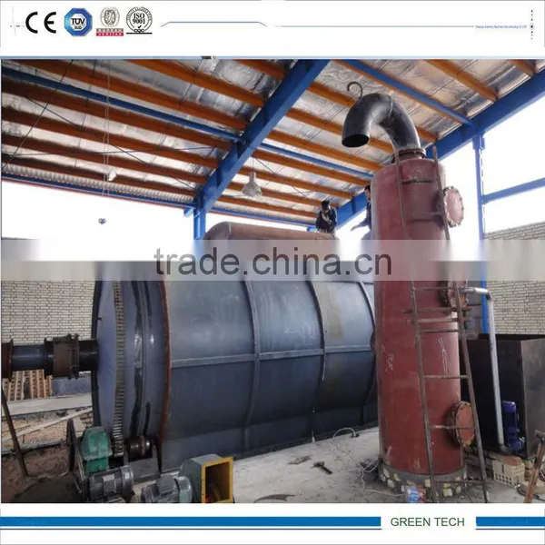 Stainless Vertical Pyrolysis Oil to Yellow Clear Diesel Oil Disitllaiton Equipment in Iraq photo-3
