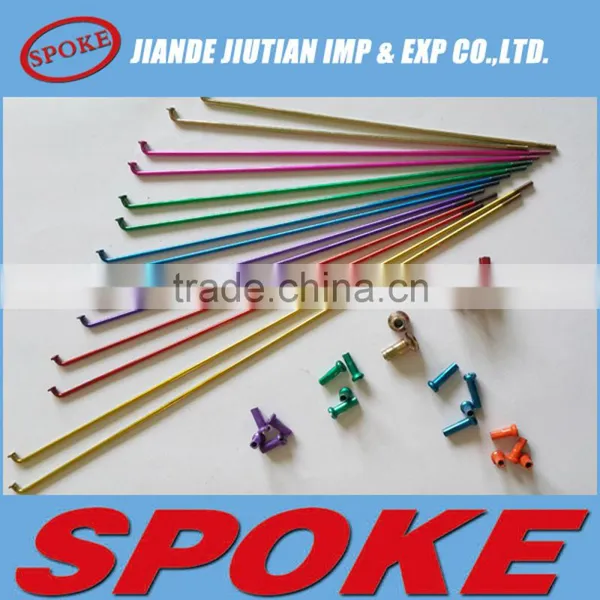 High Quality Cheap Bicycle/motorcycle Cataphoresis Colour Spoke photo-3