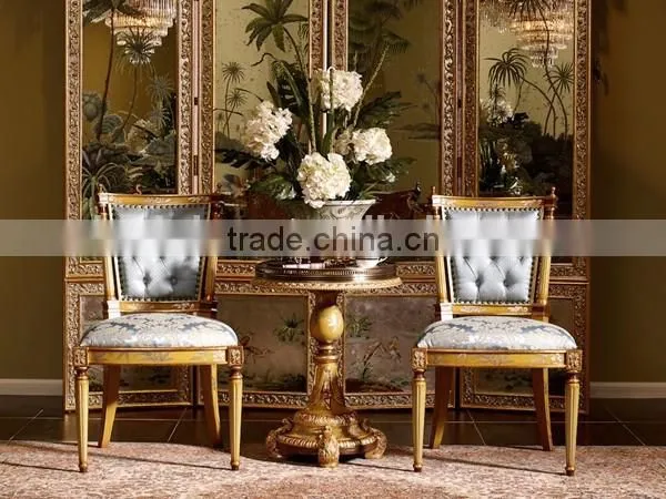Vintage Royal Blue Armchair With Superior Velvet, Antique Style Living Room Furniture Hand PaintedLeisure Chair photo-3