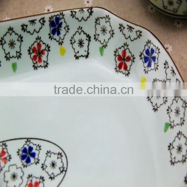KC-00049 High Temperature Decal Ceramic Dinner Plate, Ceramic Fish Plate photo-2