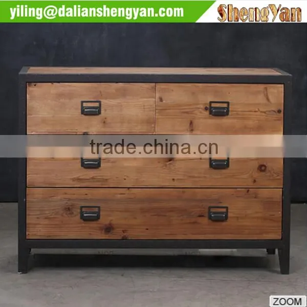 Metal And Wood Antique TV Cabinet , Vintage TV Stand photo-2