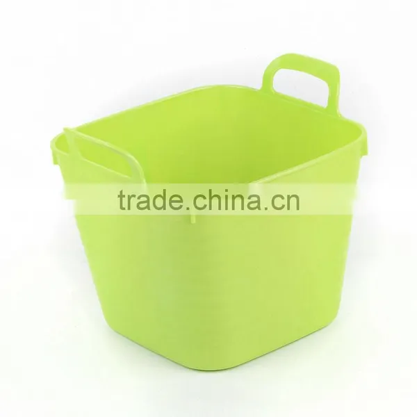 Useful Basket Plastic Bucket With Handle for Home Use photo-3