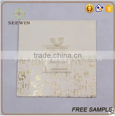 Customized Iridescent Paper Wedding Invitation Card photo-2