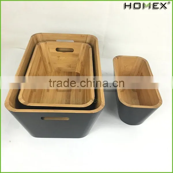 Bamboo Stacking Storage Boxes Kitchen Storage Boxes Homex BSCI/Factory photo-4