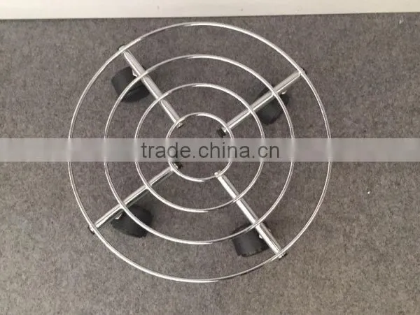 Home Removable Metal Flower Shelf Plant Trolley Wheel Flower Shelf photo-3