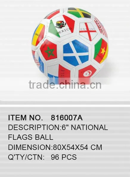 6" National Flags Ball