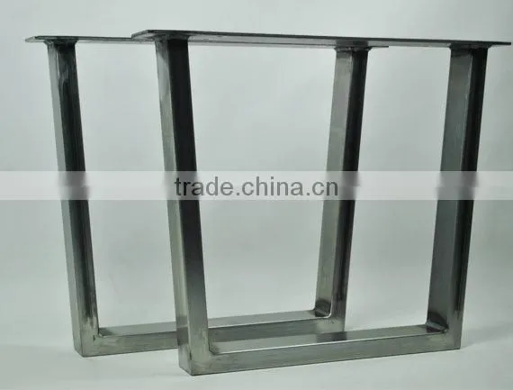 Black Powder Coated Trapezoid Metal Industrial Table Feet,furniture Metal Leg photo-3