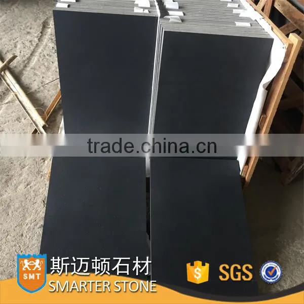 Hainan Black Basalt Natural Stone Basalt Black Honed Finish # 500 photo-3