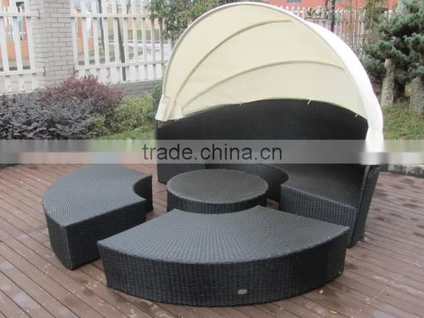 Top Sale Round Rattan Daybed Indoor Daybed photo-4