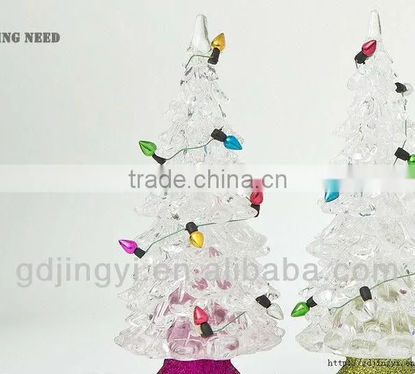 Artificial Acrylic Decorative Led Light Small Christmas Tree photo-3