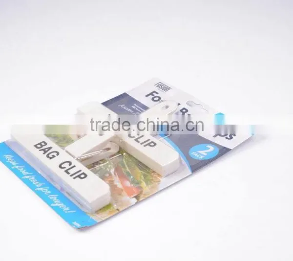 Jumbo Size PK/2 Plastic Handy Food Bag Clips Grip Clamp for Chip Coffee Snack Cereal Bread Keep Dry Fresh photo-3